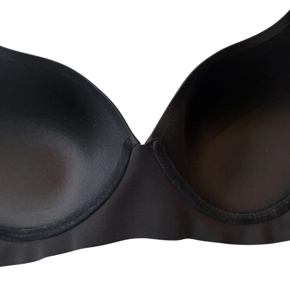 Eby Bra 38C Women's Black‎ Pain-Free T-Shirt Bra 3D Precision Bra Wireless